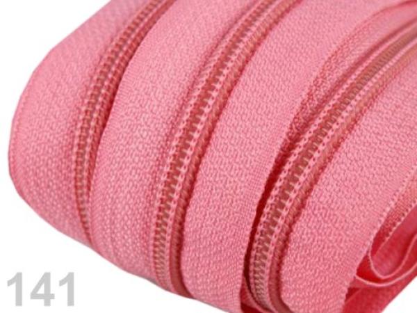 Reißverschluss spiralförmig  5 mm Rosa